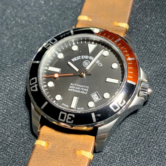 West End Watch Impermeable Swiss Diver Sapphire - Picture 7 of 16